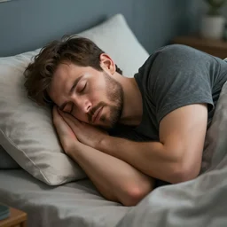 A photograph of a man sleeping, unreal engine, 4K HD, artstation