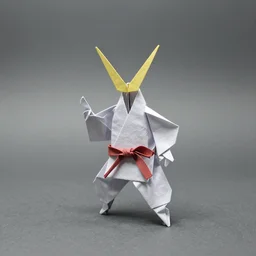 origami of a samurai