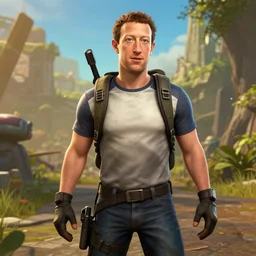 Screenshot of Mark Zuckerberg in Borderlands 3