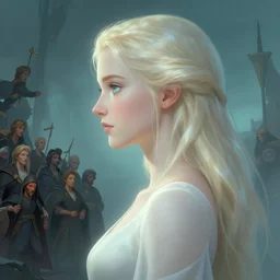 side portrait, imogen poots, paladin, gloomhaven, soft, smooth, luminescent, by greg manchess, huang guangjian, gil elvgren, sachin teng, greg rutkowski, jesper ejsing, rhads, ilya kuvshinov, cushart krenz