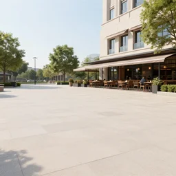 next to an open plaza area with a restaurant to the side, onboard a spacestation, from a sierra point and click 2 d graphic adventure game,, art inspired by [ [ thomas kinkade ] ] and mark keathley and greg rutkowski