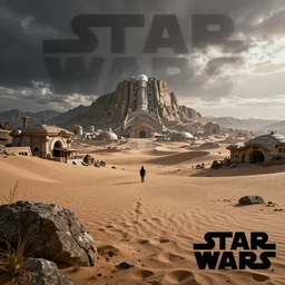 star wars landscape, high detail, high definition, photorealistic, 8k,