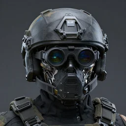 night vision goggles tactical future combat operative helmet forces mechanical digital painting highly detailed render 4 k 8 k hd trending on artstation