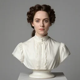 portrait en buste of eva green in an edwardian dress by frederic william burton and alphonse mucha, abundantly detailed, perfectly detailed eyes
