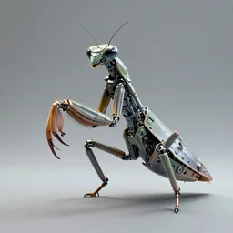 photo of industrial design mantis biomorph Dvg TrArtifficial Smart Turbo bionicle organism biomimmicry exoskeleton hydraulics trending on behance visualisation industrial design object robot headcrab vrat unreal engine Space design concept 3D unreal engine