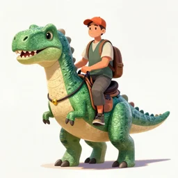 hyperdetailed portrait of a man riding a green anthropomorphic dinosaur. highly detailed portrait, digital painting, sharp focus illustration, artstation hq. intricate, elegant. wlop, greg rutkowski, alphonse mucha, medium shot. pokemon