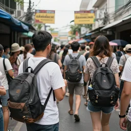 Khao San Road backpacker party
