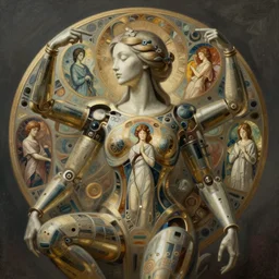 unique automaton, surreal, fantasy, intricate, elegant, dramatic lighting, emotionally evoking symbolic metaphor, highly detailed, photorealistic, digital painting, artstation, concept art, smooth, sharp focus, illustration, art by John Collier and Krenz Cushart and Artem Demura and Alphonse Mucha and Albert Aublet