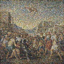 painting of the fall of constantinople, painted by da vinci and salvador dali