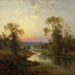 landscape in the style of hudson river school of art, lilia alvarado