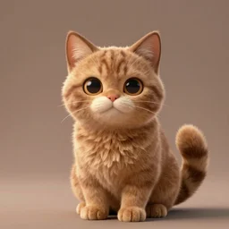 brown brown brown brown cat, cute, fantasy character art by Greg Rutkowski, HD render 4k
