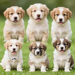 a kaleidoscope of puppies