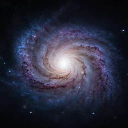 Face of god portrayed in the galaxy