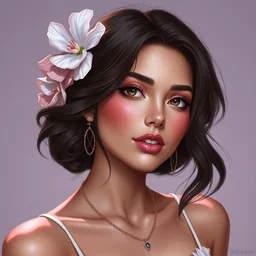 portrait of a pretty woman by artgerm