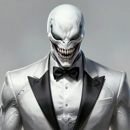 close up sci - fi horror kingpin marvel comics, wilson fisk white symbiote tuxedo suit, intricate, elegant, highly detailed, centered, digital painting, concept art, smooth, sharp focus, illustration, artgerm, tomasz alen kopera, peter mohrbacher, donato giancola, joseph christian leyendecker, wlop, frank frazetta