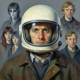 portrait of a scientist with helmet, very coherent, painted by edward hopper, wayne barlowe, painted by james gilleard, airbrush, art by jamesjean and ilya kuvshinov katsuhiro otomo ghost - in - the - shell, magali villeneuve, artgerm, jeremy lipkin and michael garmash and rob rey