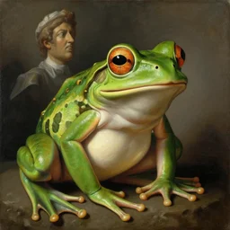 The best painting of a frog of all time, by Michelangelo