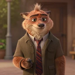 still from the movie Zootopia depicting Walter White as an anthropomorphic animal character