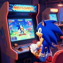 neo geo, arcade game, sonic game
