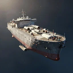 a single flying cargoship in space. realism, detailed spaceship, digital illustration, hard lighting, adventurous, hard scifi, atmospheric lighting, 8 k, octane render, 3 d model. by makoto shinkai,, james jean, andrei riabovitchev, marc simonetti, krenz cushart, sakimichan, d & d trending on artstation, digital art.