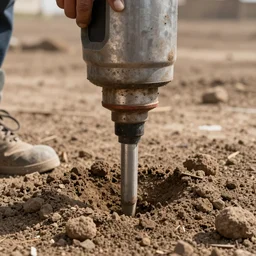 rupaul drilling into the earth, realistic, high quality