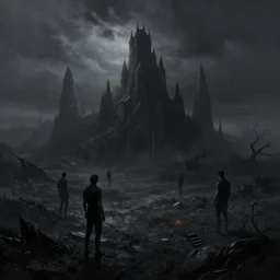 realm of shadows, digital art, landscape, darek zabrocki, marcin rubinkowski, lorenzo lanfranconi, oleg zherebin, karlkka, trending on artstation