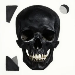 skull, vanta blac, anish kapoor black, black skull by kazimir malevich, blackout
