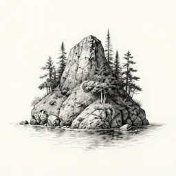 lost island, ink