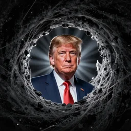 donald trump sucked into black hole