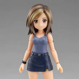 Jennifer Aniston in a Nendoroid anime style