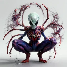 giger fractal spider joker alien, by tristan eaton stanley artgerm and tom bagshaw.