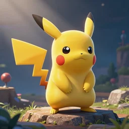 Pikachu in Mario Kart, screenshot,