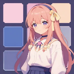 pixelhell pleasant palette anime trending on pixiv