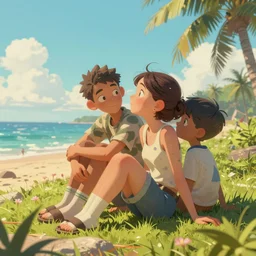 nostalgic summer , made by Stanley Artgerm Lau, WLOP, Rossdraws, ArtStation, CGSociety, concept art, cgsociety, octane render, trending on artstation, artstationHD, artstationHQ, unreal engine, 4k, 8k