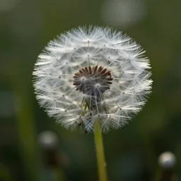a crystalline dandelion puff.