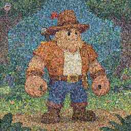 screenshot of the lumberjack boss from the video game American Mcgee's Alice