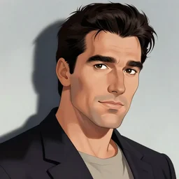 handsome adult man character portrait, by don bluth, highly detailed, dynamic shadows, 4 k, wallpaper - 1 0 2 4