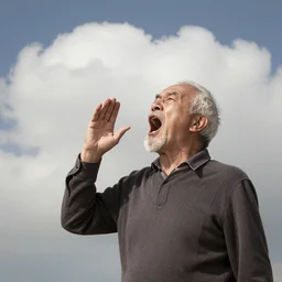 an old man yelling at a cloud