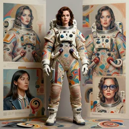 hyperrealistic portrait of a woman monster astronaut, sofia coppola, full body portrait, well lit, intricate abstract. gucci style, intricate artwork, high detail, figurative art, multiple exposure, poster art, 3 d, by stanley kubrick and tooth wu and wlop and beeple, realistic, hyperdetailed, 8 k resolution.