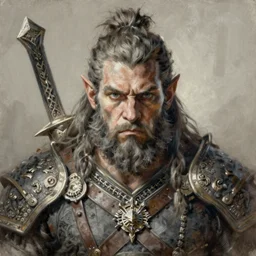 portrait painting of a dwarven berserker, sharp focus, high symmetry, award - winning, trending on artstation, masterpiece, highly detailed, intricate. art by rebecca guay