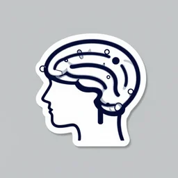 attention filter, minimalist logo for a research lab that studies human cognition, by [ [ victo ngai ] ] kilian eng and jake parker, 2 colors, limited palette, sticker art, vector art, [ [ award winning ] ], minimalism, logopond, sticker art, website banner