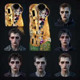 horror icons, au naturel, hyper detailed, digital art, trending in artstation, cinematic lighting, studio quality, smooth render, unreal engine 5 rendered, octane rendered, art style by klimt and nixeu and ian sprigger and wlop and krenz cushart.