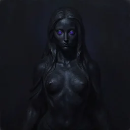 a deep shadow statue by margriet van breevoort with deep purple eyes, completely dark, dark shadow, no color, with black magic powers, ultra realistic, 8 k, organic painting, trending on artstation, by huang guangjian, gil elvgren, ruan jia, randy vargas, greg rutkowski