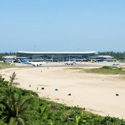 airport at the beach