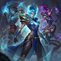 pantheon league of legends wild rift hero champions arcane magic digital painting bioluminance alena aenami artworks in 4 k design by lois van baarle by sung choi by john kirby artgerm style pascal blanche and magali villeneuve mage fighter assassin