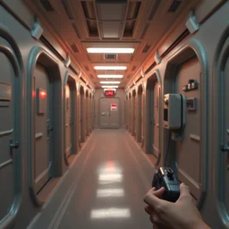 a handheld camera found footage recording of jar jar binks in the backrooms in star wars, empty, unsettling, extremely high detail, 8 k, unreal engine, photorealism, hyperrealism