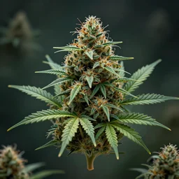 fractal made out of cannabis, magical realism style, award-winning photo
