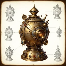 schematics for a steampunk time machine
