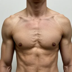 lumpy muscles and hair