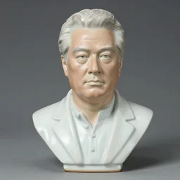 a chinese porcelain bust of rudy giuliani